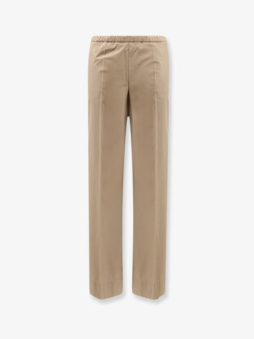 Moncler Cotton trousers with logo patch