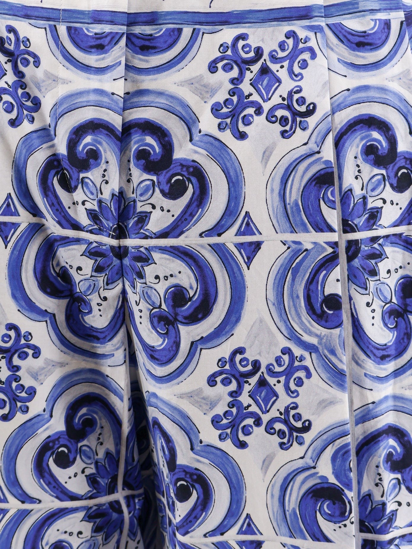 Dolce & Gabbana - Cotton trousers with Maiolica print
