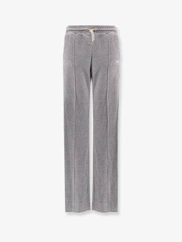 Cotton velvet jogger trousers