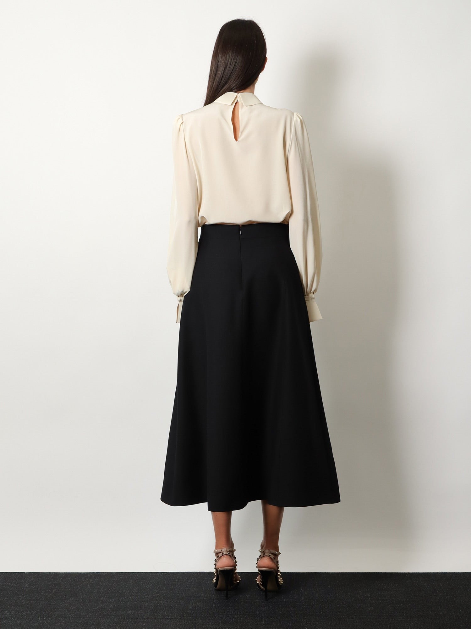 Valentino - Crepe Couture midi skirt