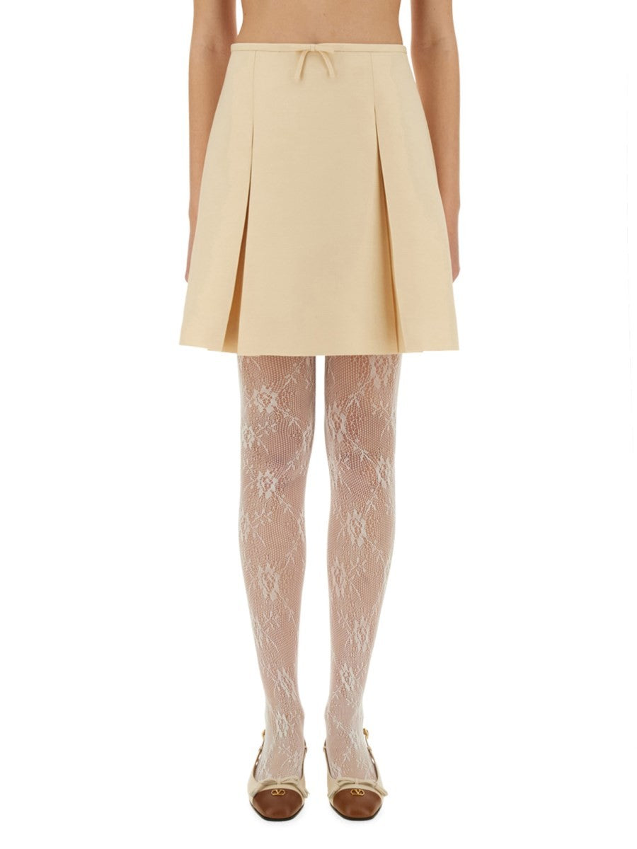 CREPE COUTURE SHORT SKIRT