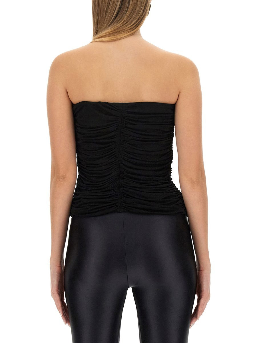 CREPE JERSEY BUSTIER
