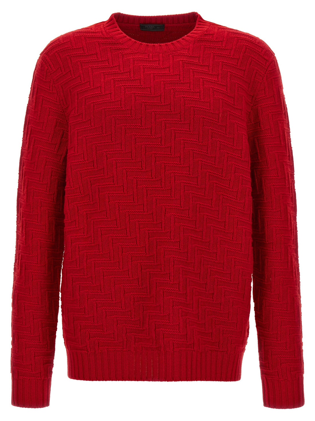 PRADA - Crew neck sweater Red 50 IT