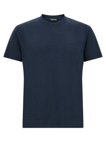TOM FORD - Crew-neck t-shirt Blue