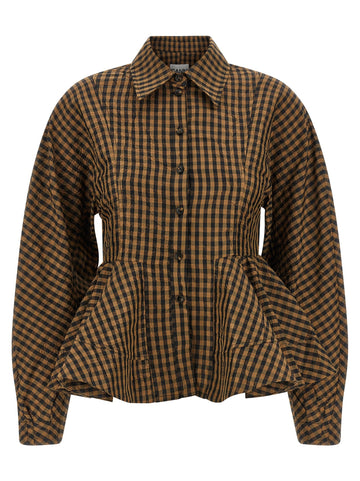 GANNI - 'Crinckled Taffetà' blouse
