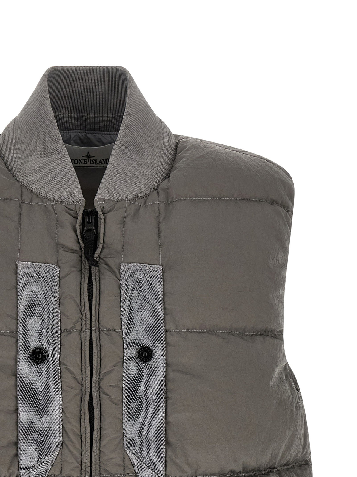 Stone Island - Crinkled effect vest