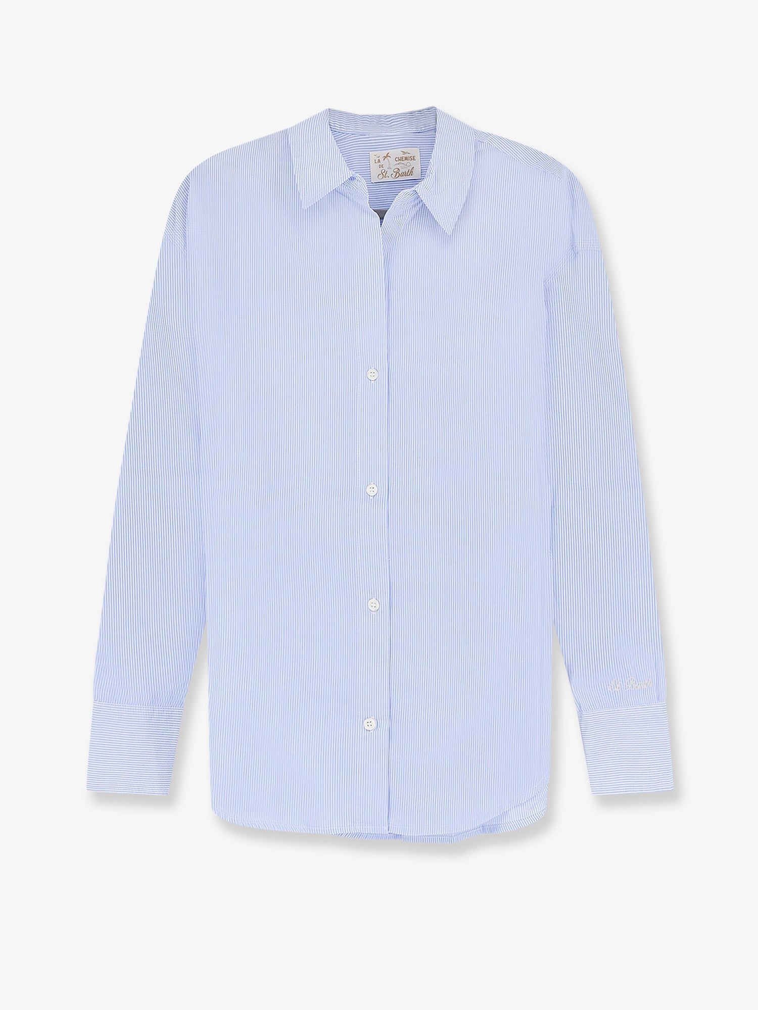 MC2 SAINT BARTH - Cristal cotton shirt with striped pattern cristal-cotton-shirt-with-striped-pattern