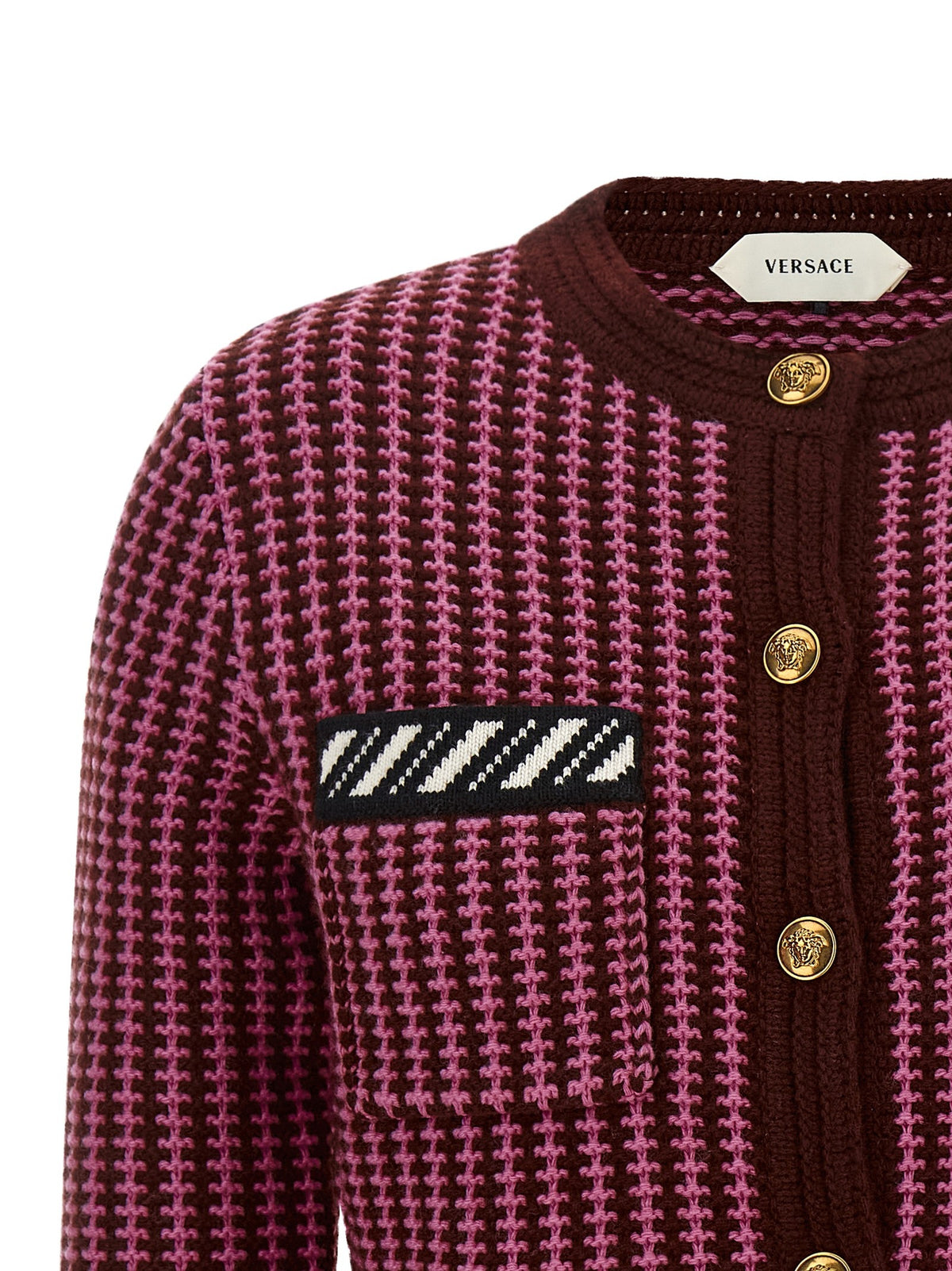 Versace - Crochet Wool Cardigan