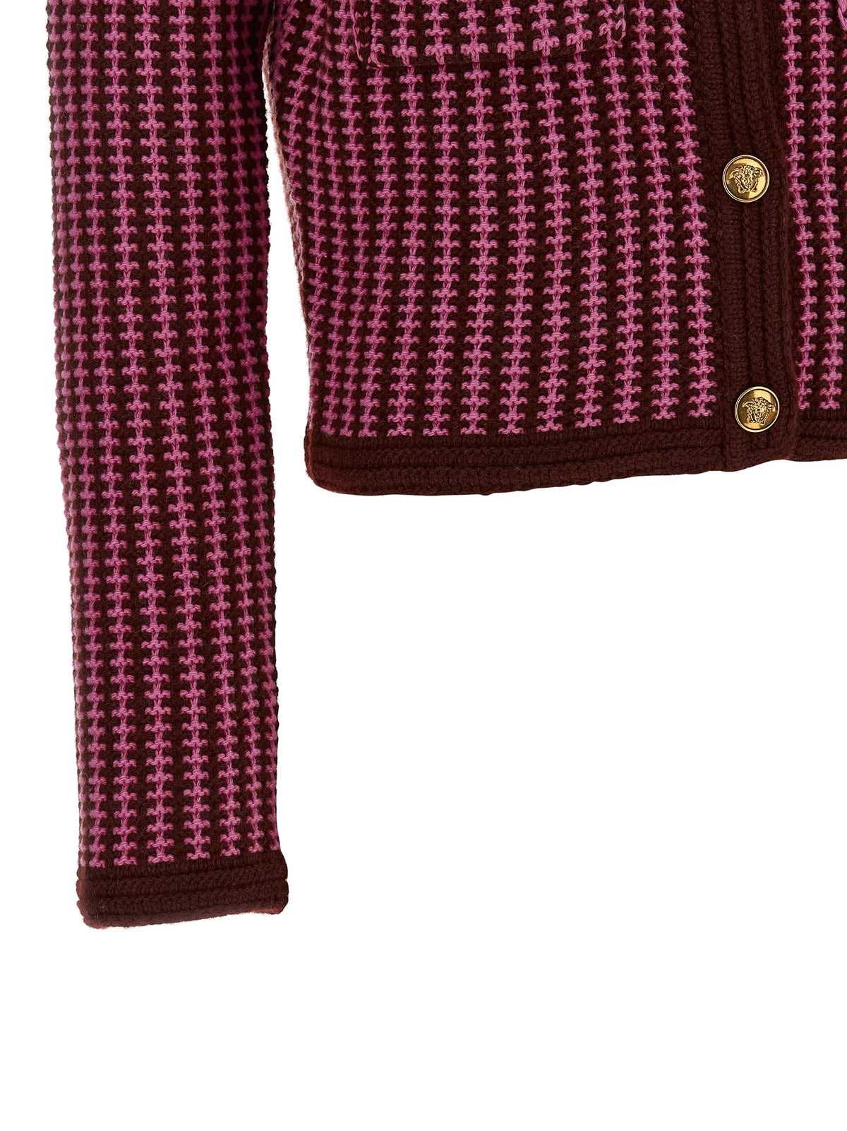 Versace - Crochet Wool Cardigan