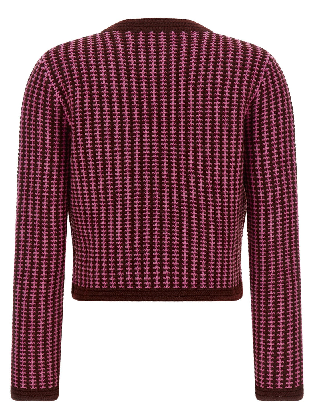 Versace - Crochet Wool Cardigan Pink 40 IT