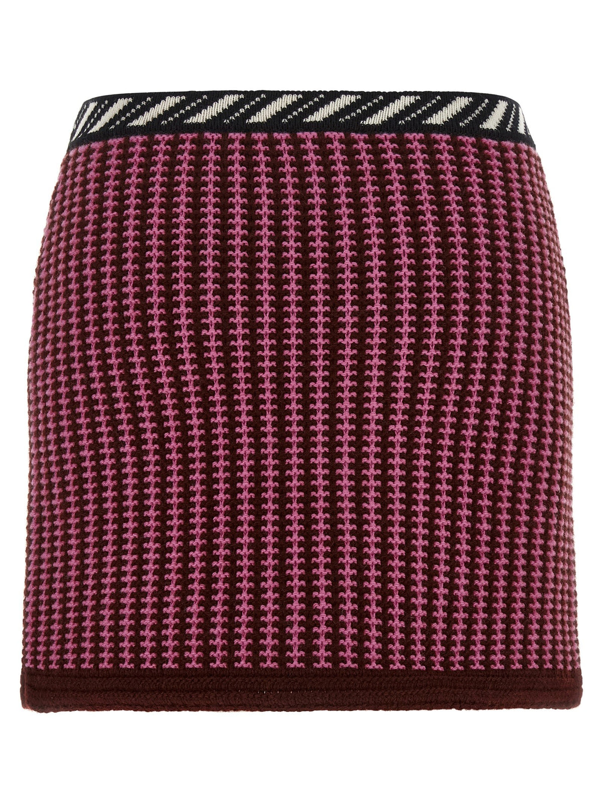 Versace - Crochet Wool Knit Skirt