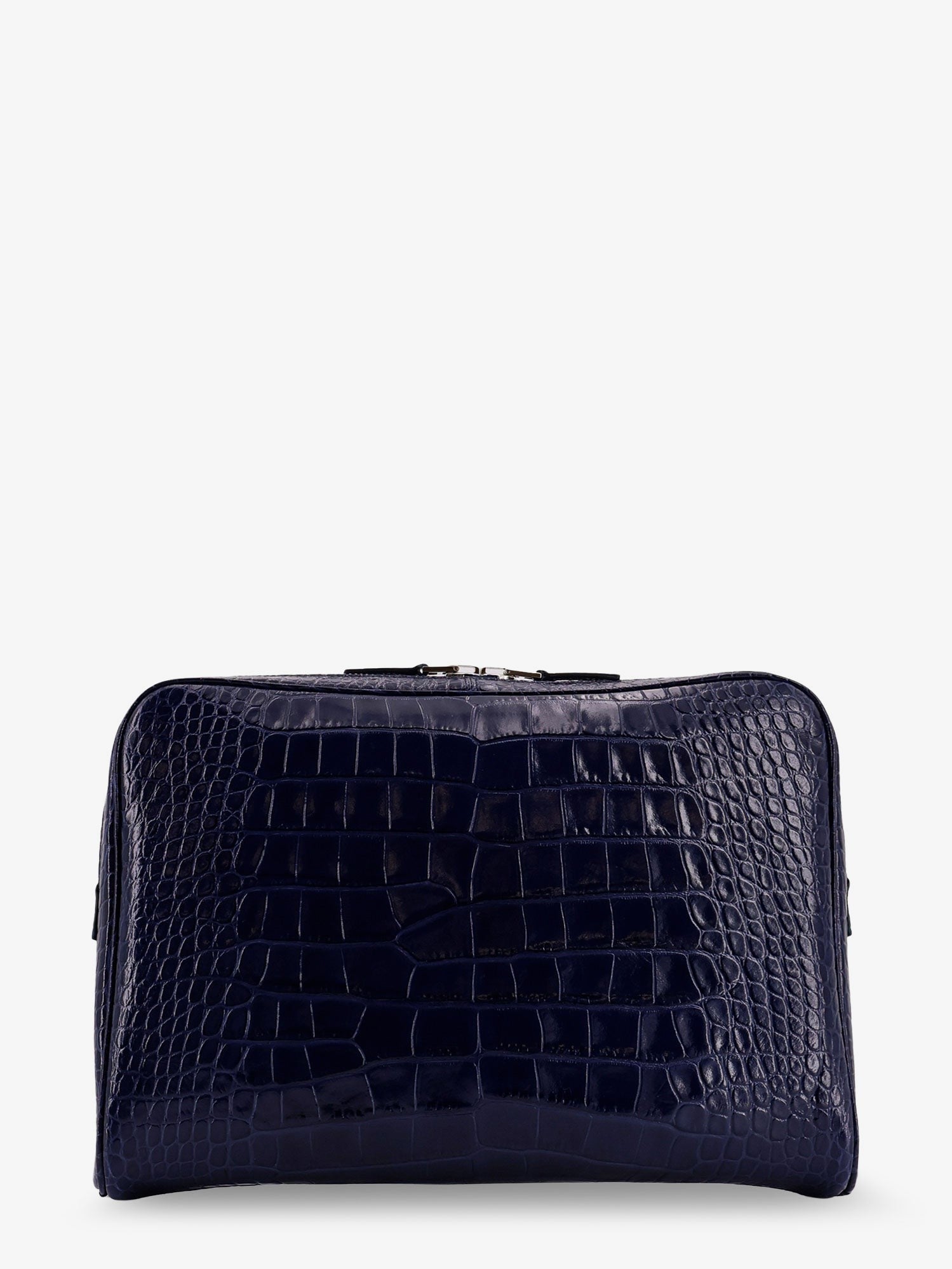 TOM FORD - Croco print leather laptop pouch
