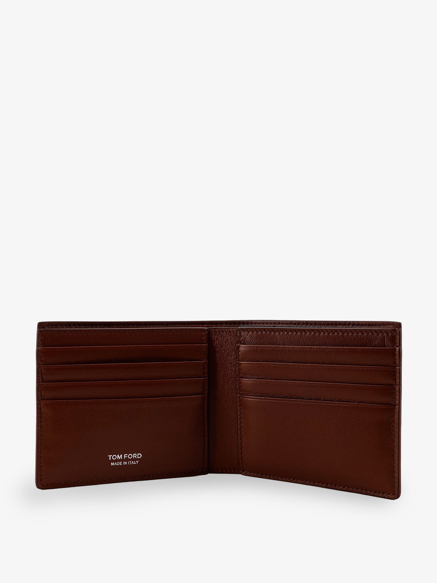 Croco print leather wallet