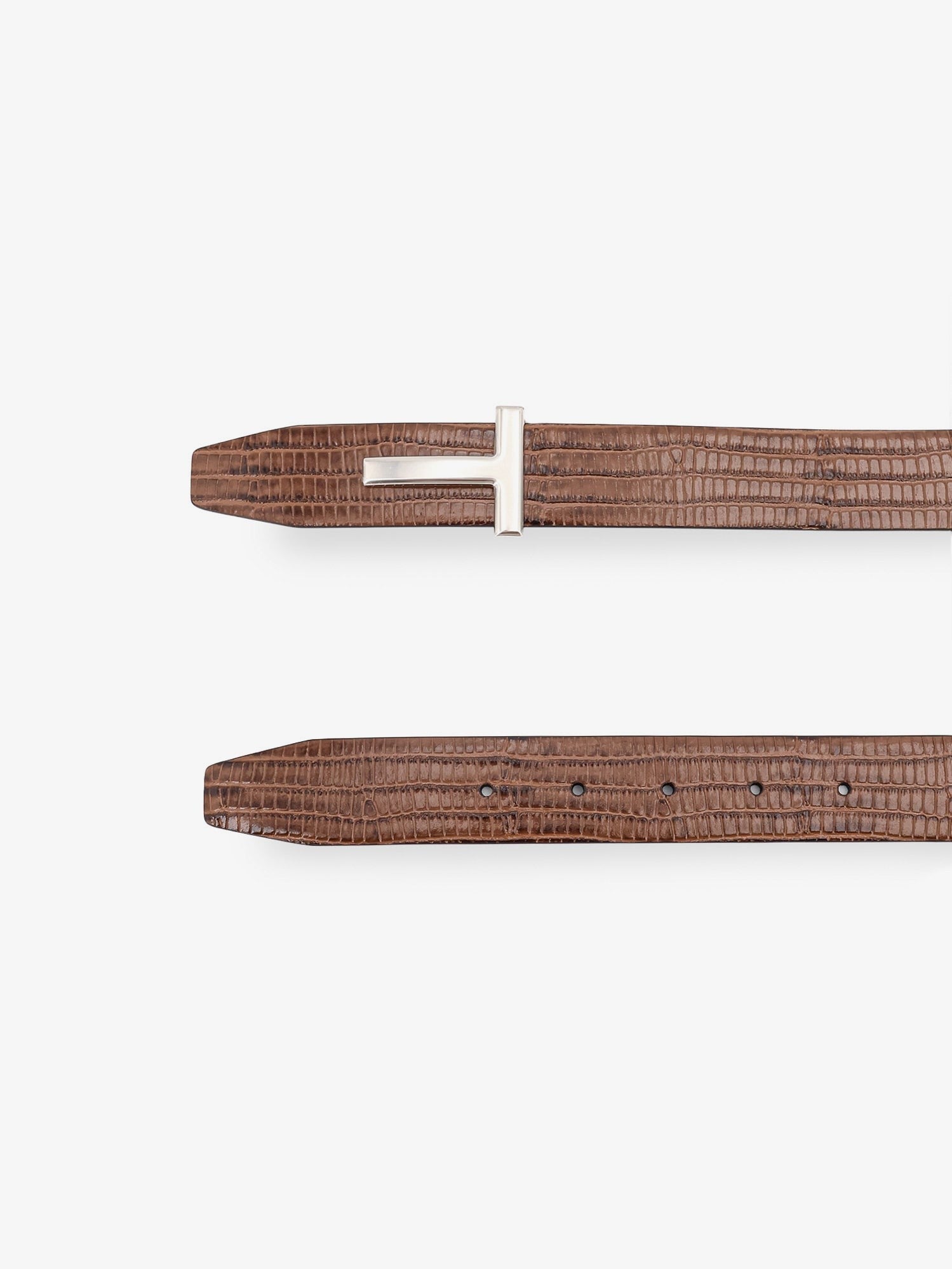 TOM FORD - Crocodile-effect leather belt crocodile-effect-leather-belt