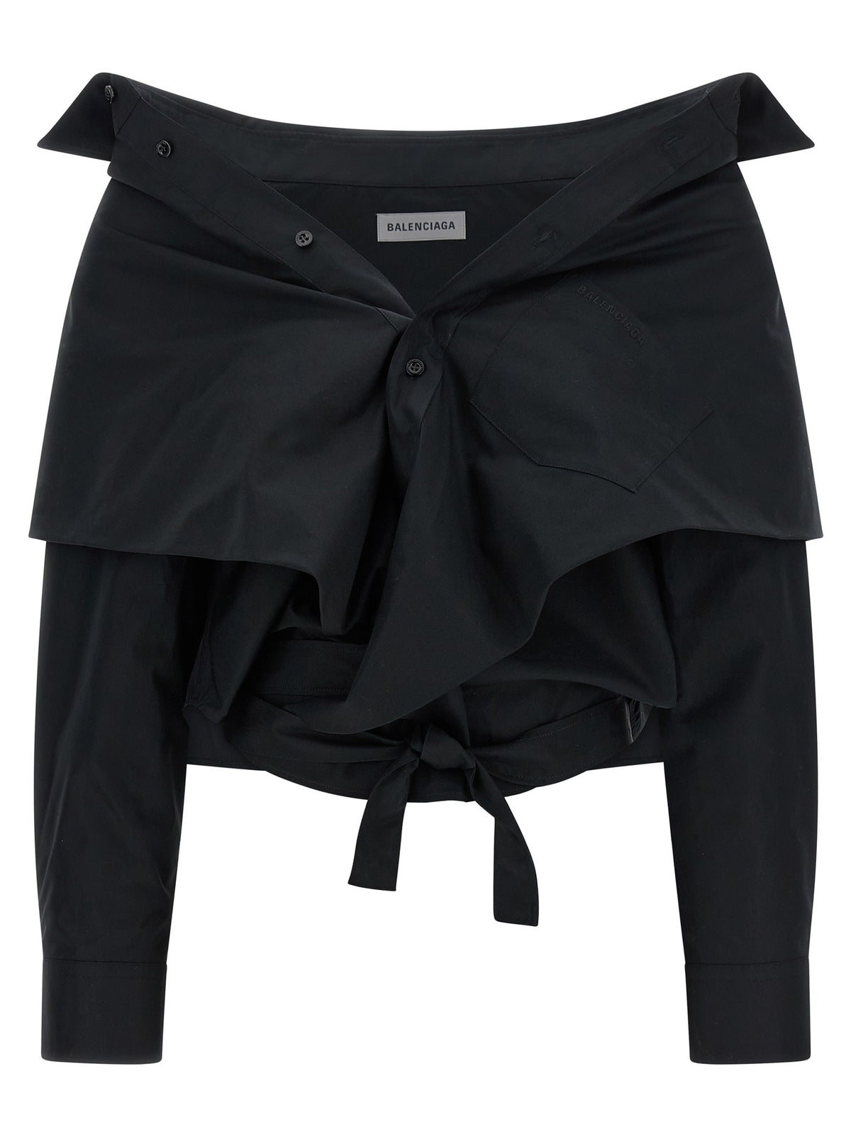 Balenciaga - Crop shirt off the shoulder
