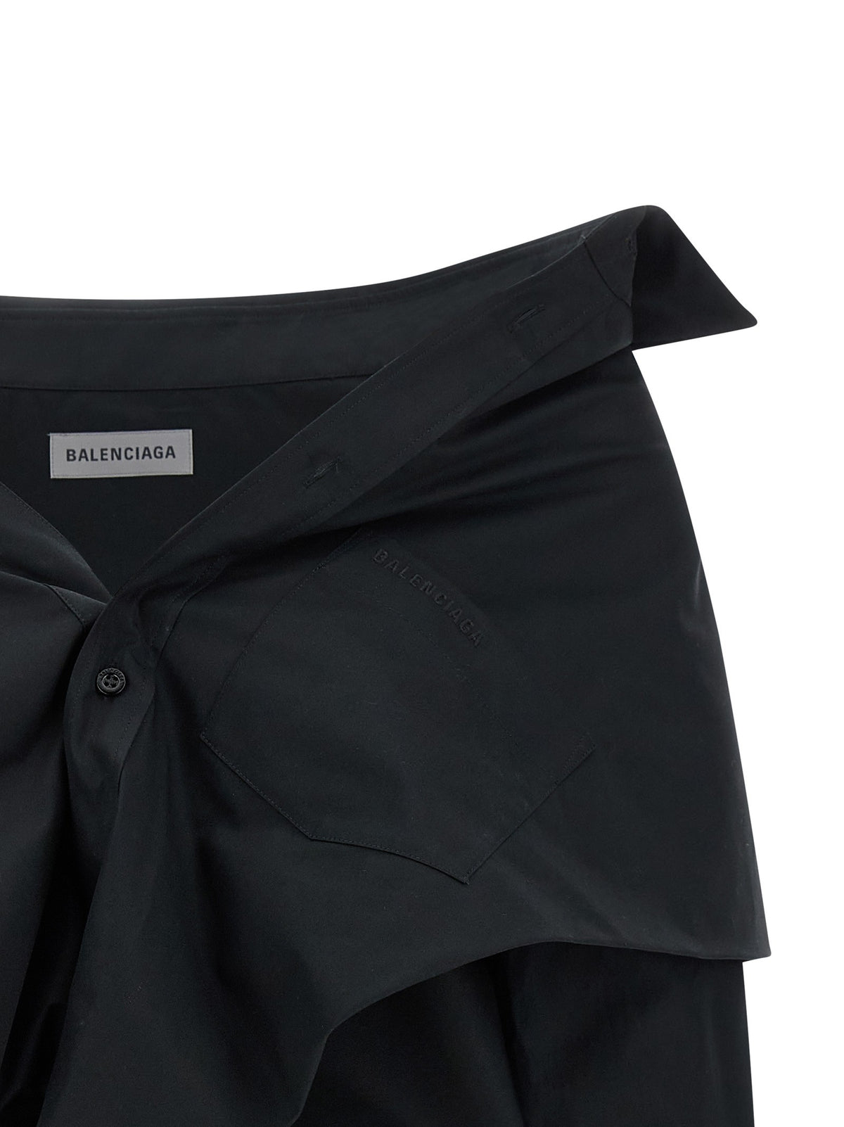 Balenciaga - Crop shirt off the shoulder