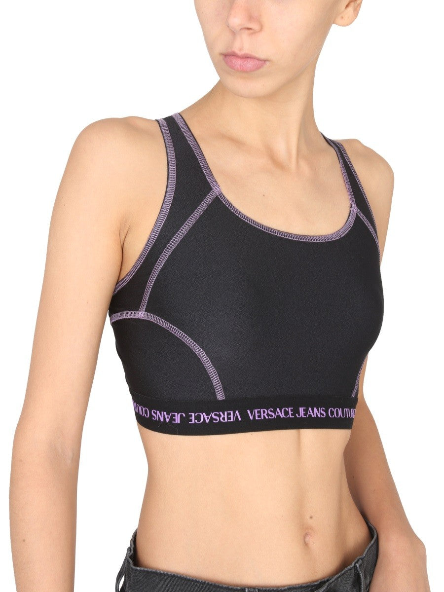 CROP TOP WITH LOGO BAND