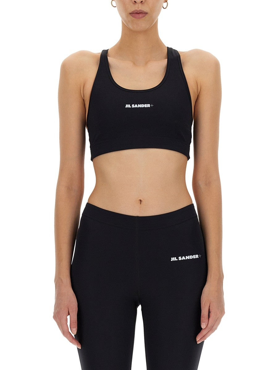 JIL SANDER JIL SANDER - CROP TOP WITH LOGO
