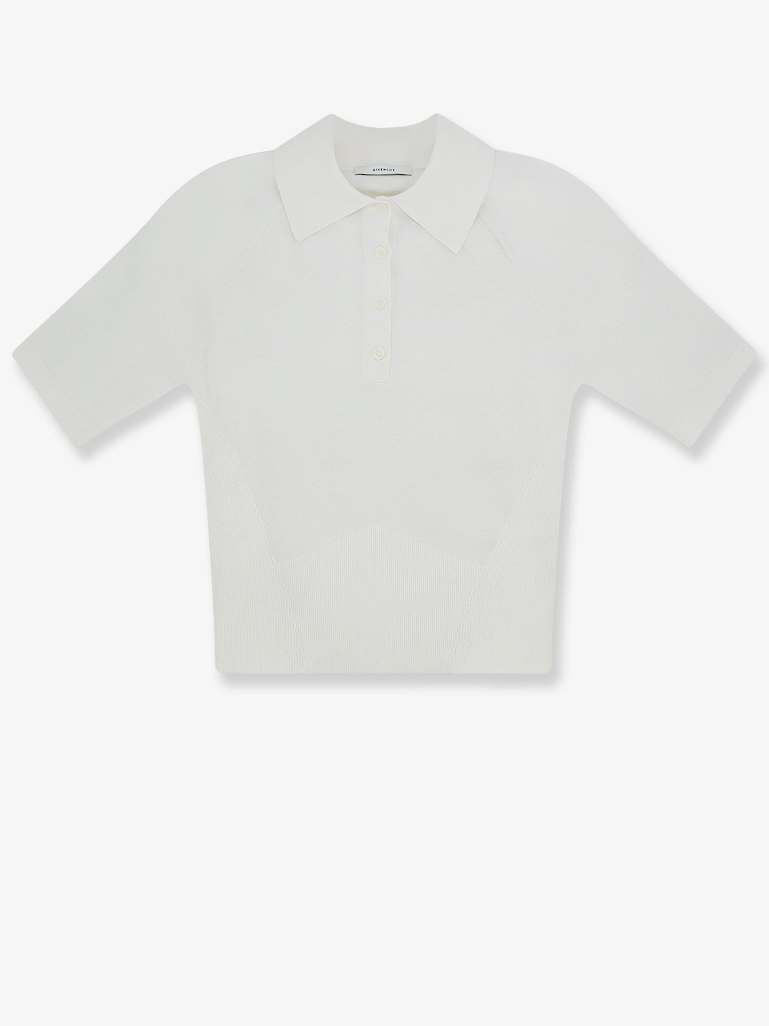 Givenchy Givenchy - Cropped cotton and silk polo shirt