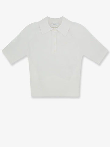 Givenchy Givenchy - Cropped cotton and silk polo shirt