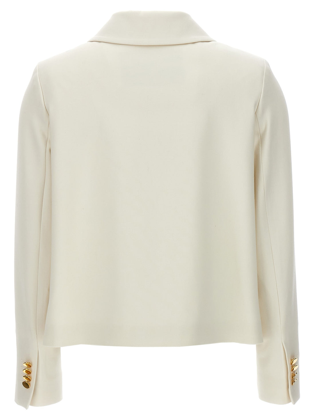 KITON - Cropped double-breasted jacket White 44 IT