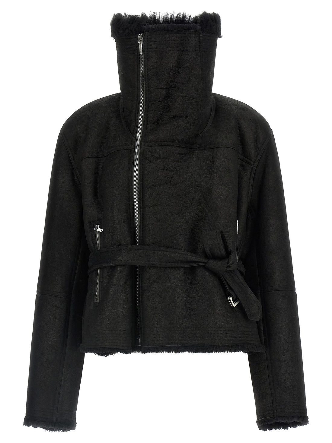 RICK OWENS - 'Cropped Flight' jacket Black U