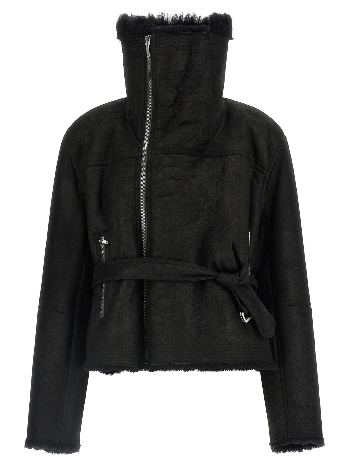 RICK OWENS - 'Cropped Flight' jacket Black U