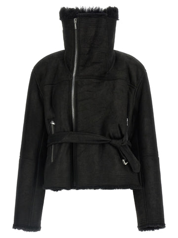 RICK OWENS - 'Cropped Flight' jacket Black U