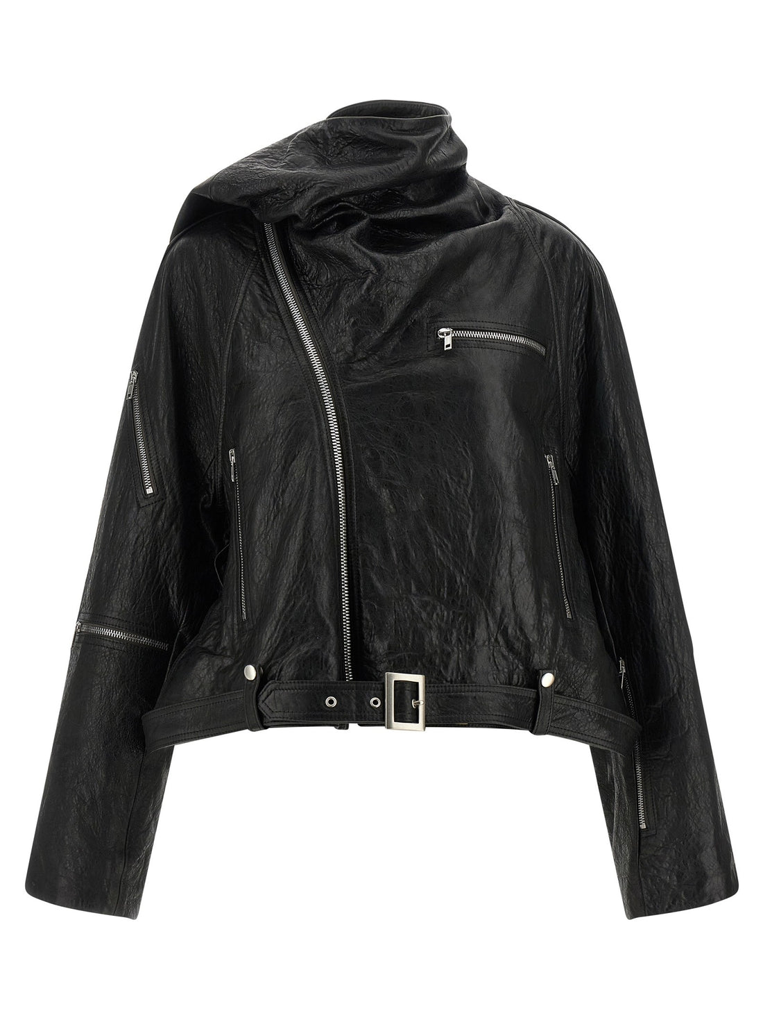 RICK OWENS - 'Cropped Scarf Flight' jacket cropped-scarf-flight-jacket_249066f5-39ab-43ce-a543-8f87c1f24132