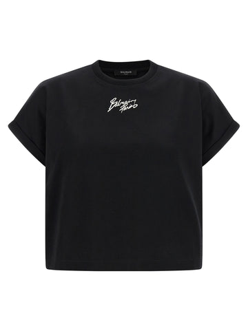 Balmain - Cropped T-shirt