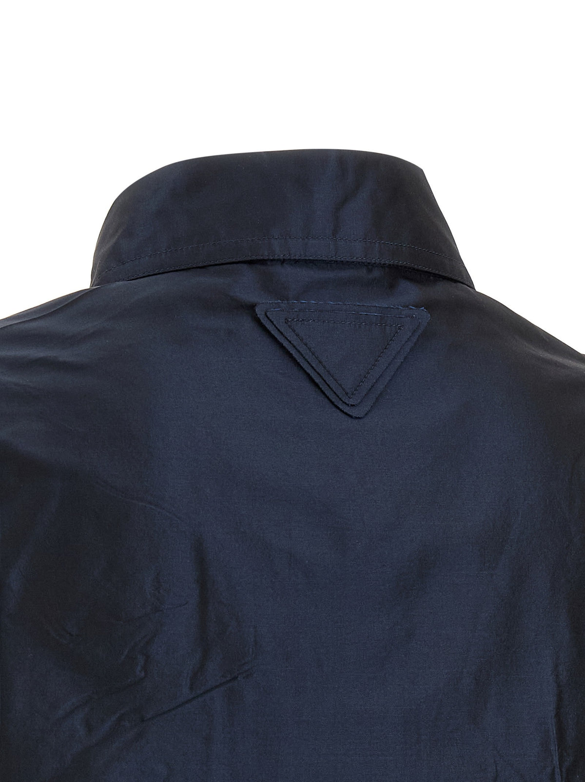 PRADA - Cropped taffeta shirt