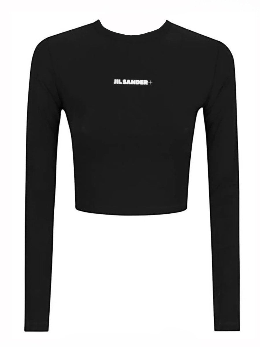 JIL SANDER JIL SANDER - CROPPED TOP WITH LOGO