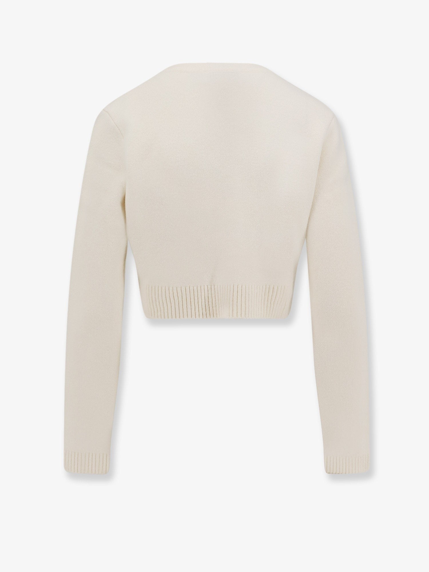 Cropped wool cardigan