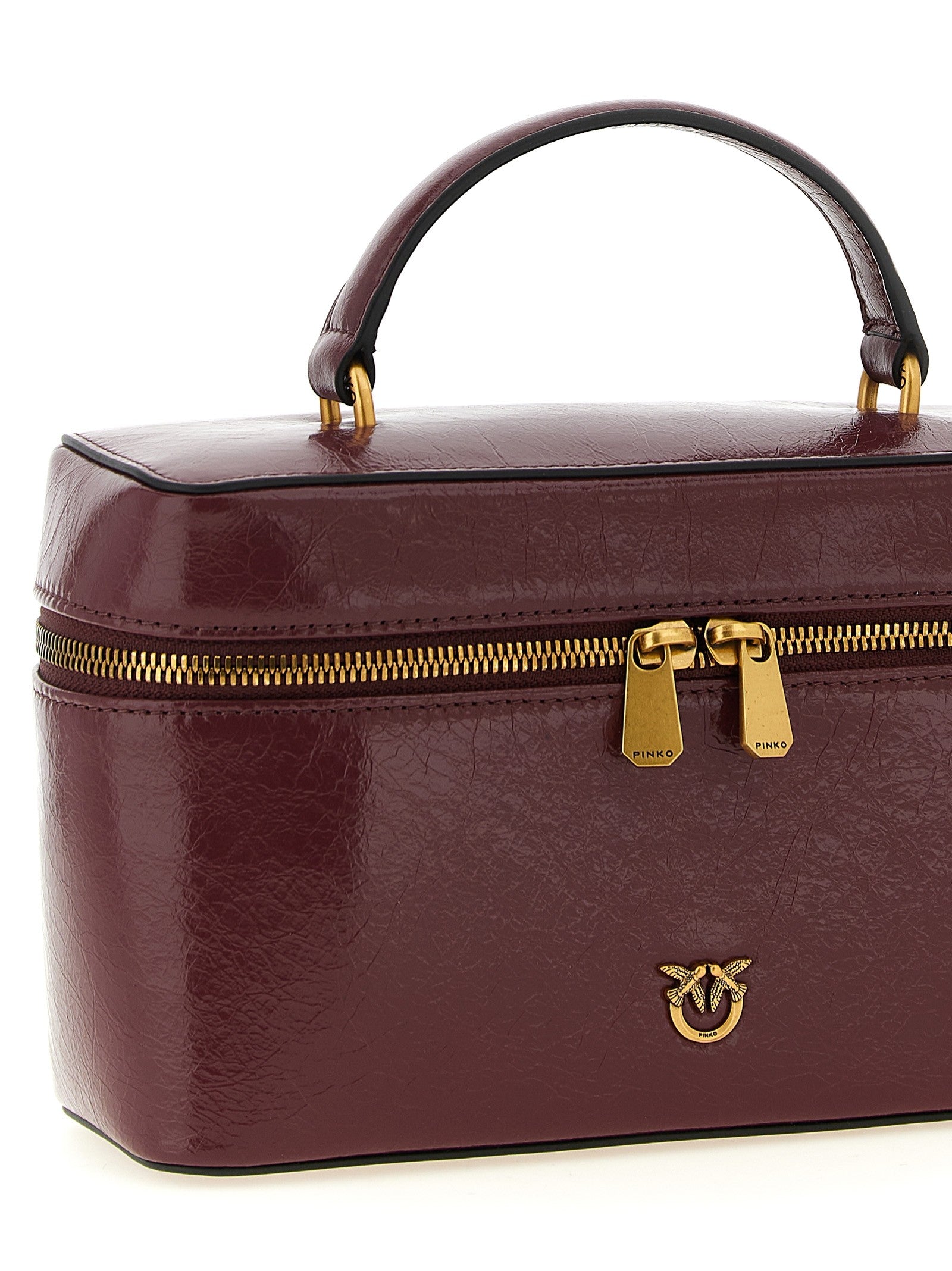 Pinko - Crumpled effect leather handbag