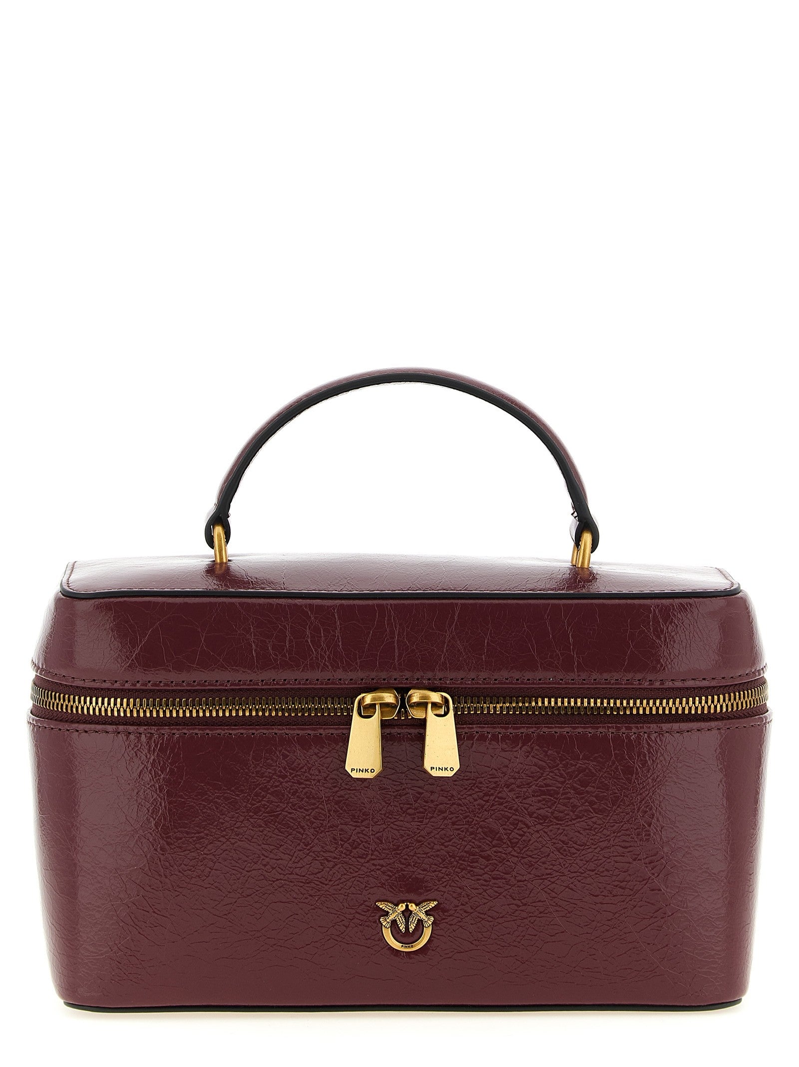 Pinko - Crumpled effect leather handbag