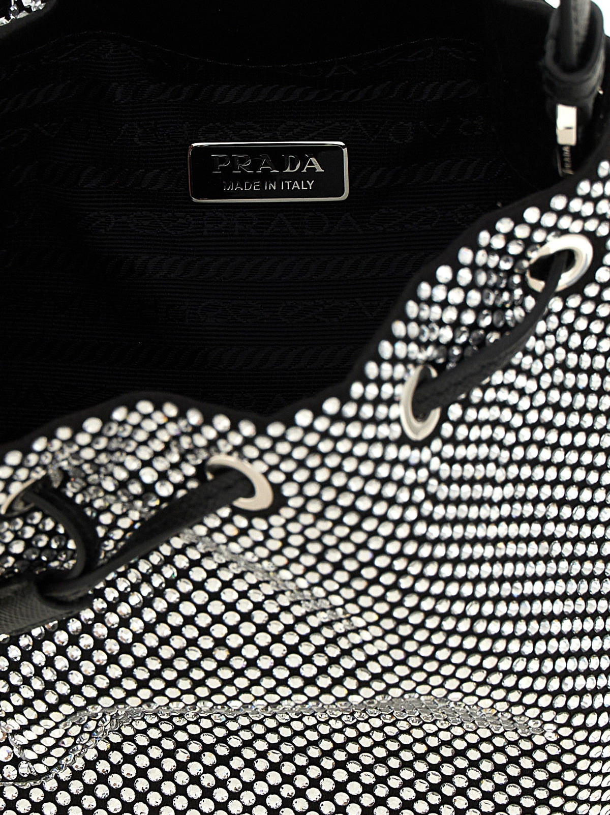 PRADA - 'Crystal' bucket bag