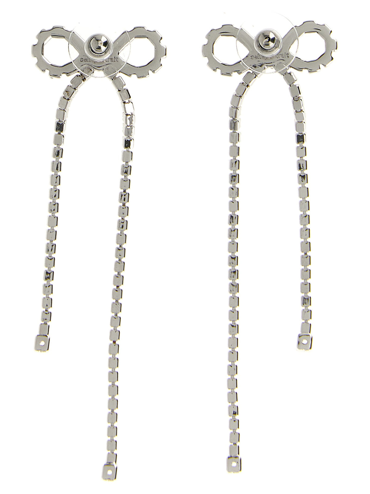 SELF PORTRAIT - 'Crystal Droplet Bow' earrings crystal-droplet-bow-earrings