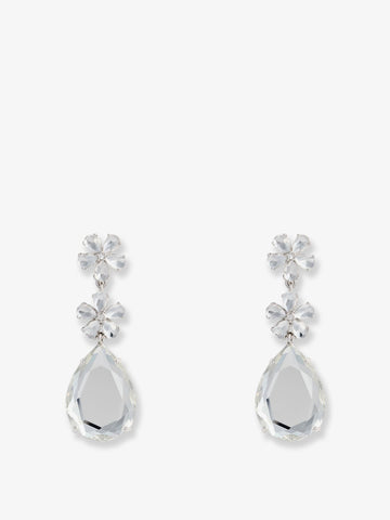 SELF PORTRAIT SELF PORTRAIT - Crystal Flower Tiered Earrings