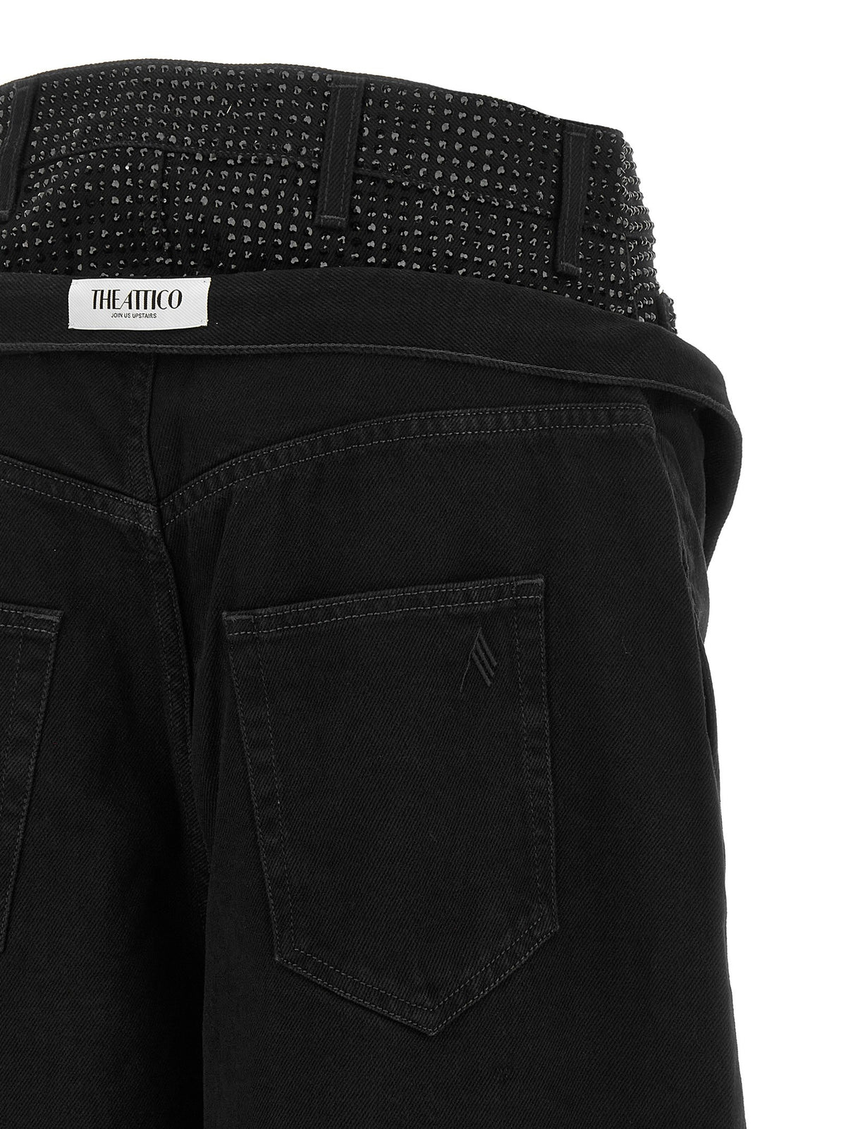 The Attico - Crystal insert jeans