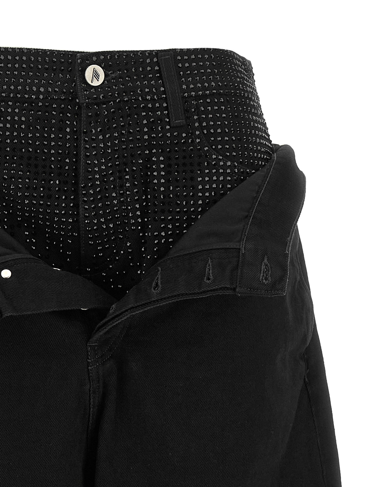 The Attico - Crystal insert jeans