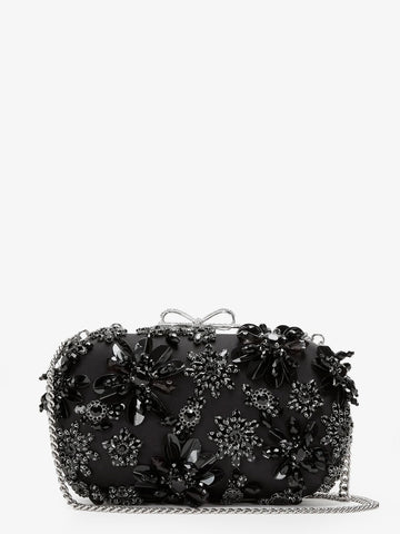 SELF PORTRAIT Crystals clutch bag