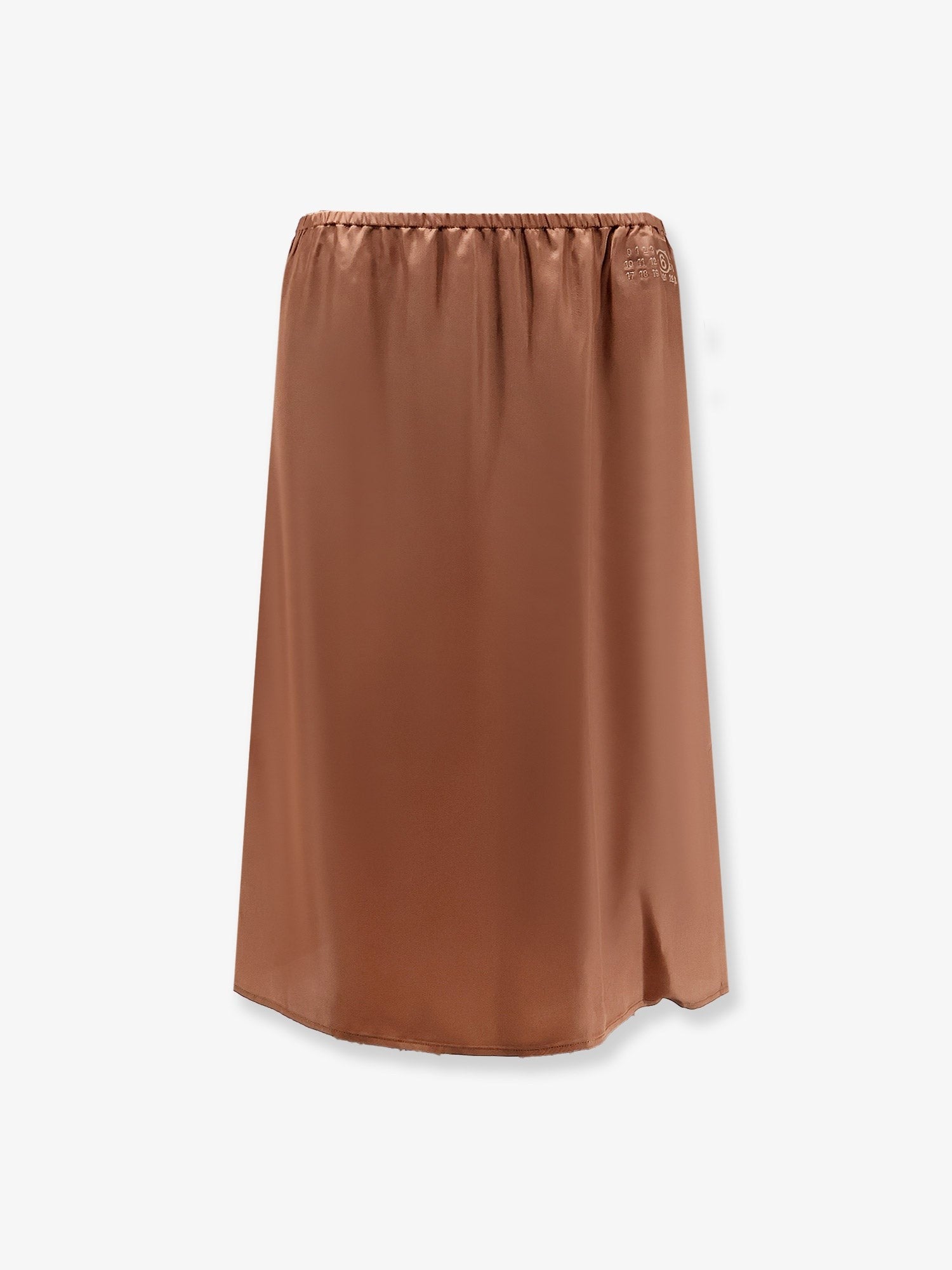 MM6 MAISON MARGIELA MM6 MAISON MARGIELA - Cupro blend midi skirt