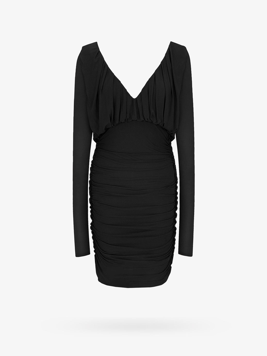 Saint Laurent - Cupro dress with drapery cupro-dress-with-drapery_74a7fc7b-4098-4a58-acfd-af747b3c2b58