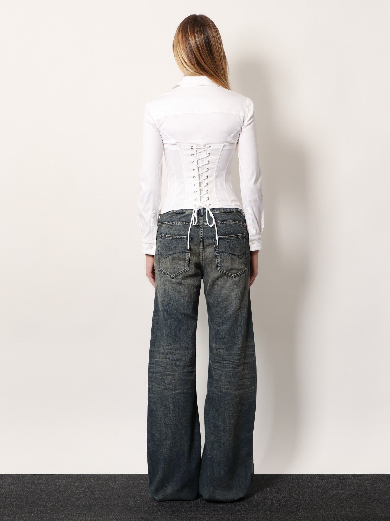 Curved Waist Pants jeans