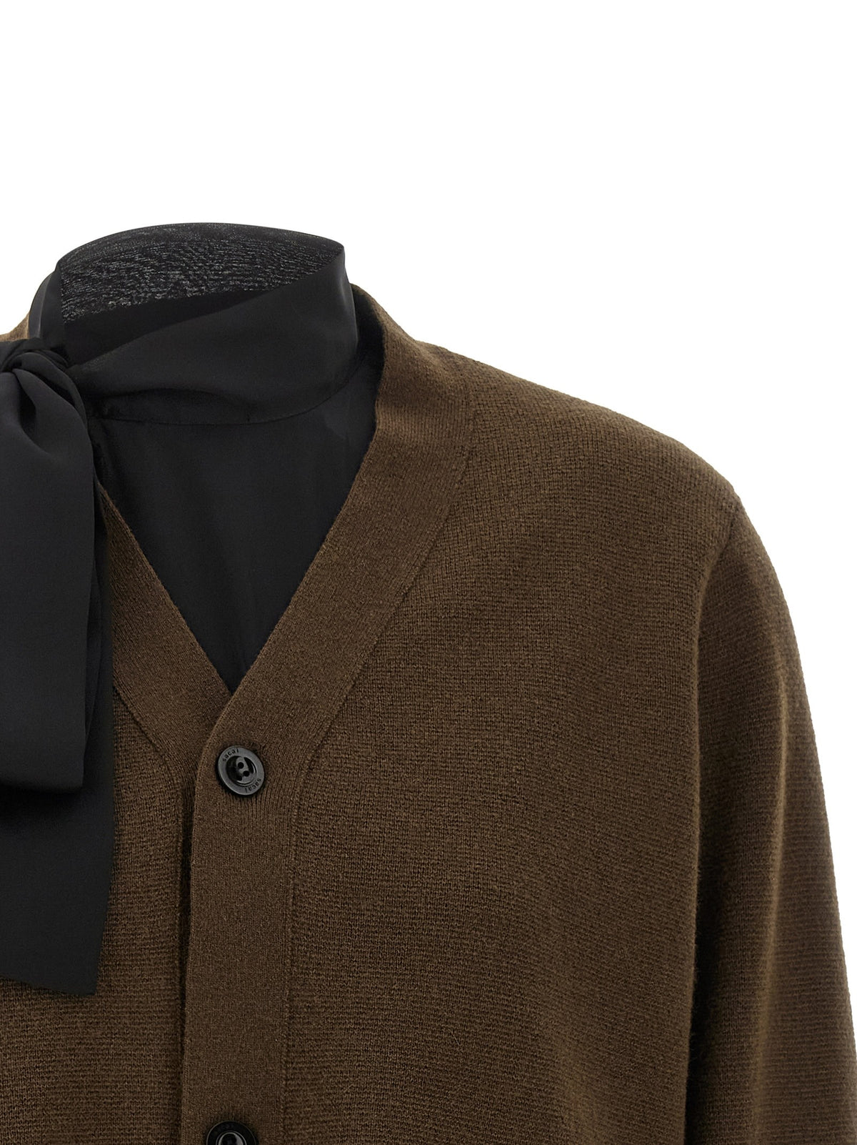 SACAI - Cut-out Wool Cardigan