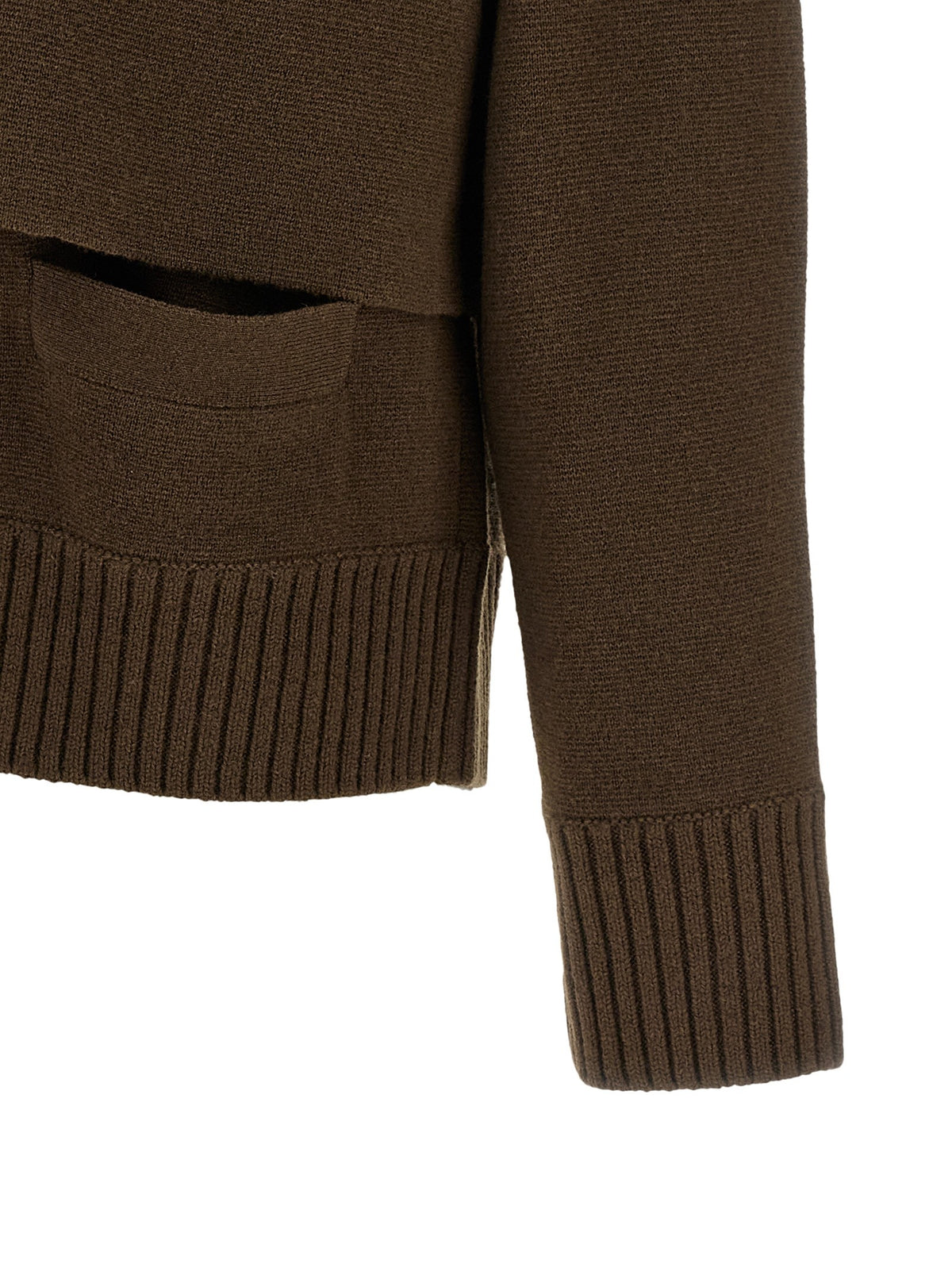 SACAI - Cut-out Wool Cardigan