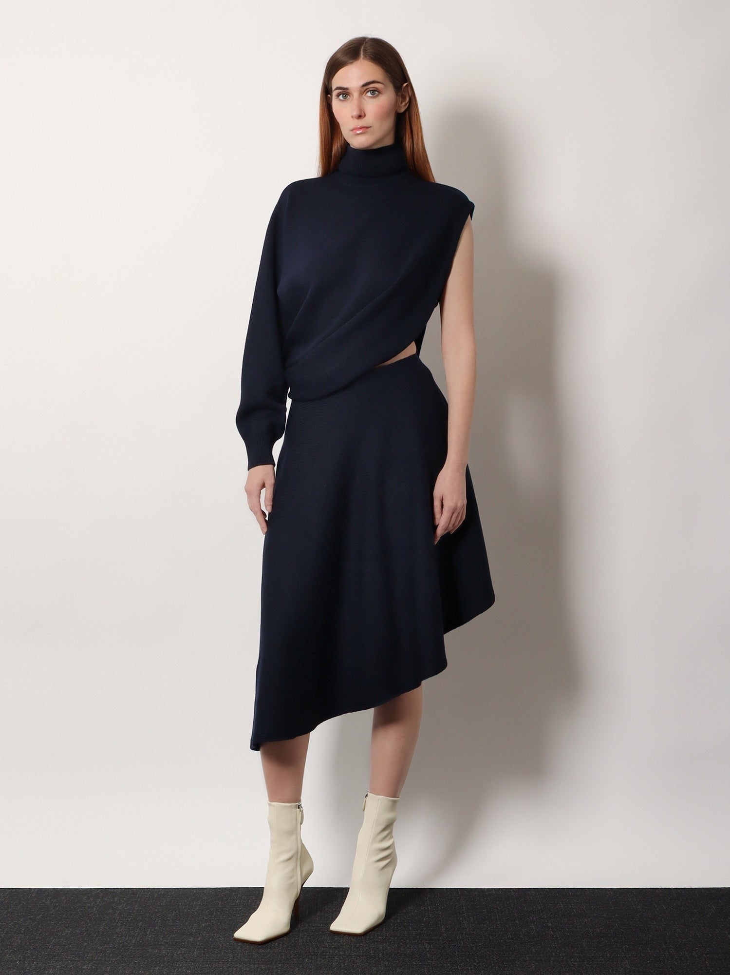 ALAIA - Cut-Out virgin wool dress