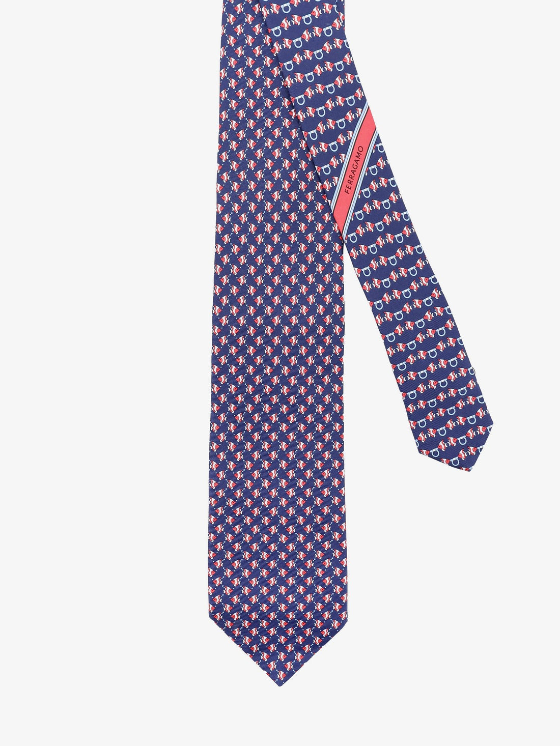 Ferragamo - Cyrus silk tie with Shark print cyrus-silk-tie-with-shark-print