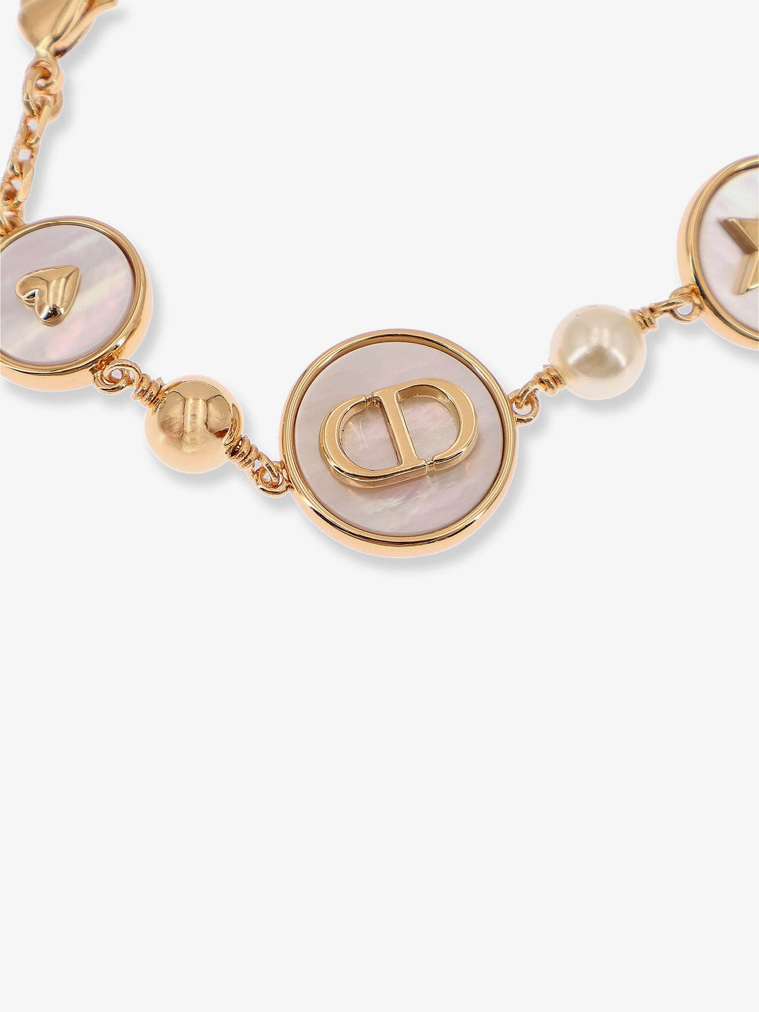 D-Luck metal bracelet with gold finish