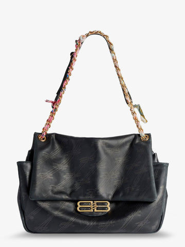 Darling leather shoulder bag with BB logo on the front